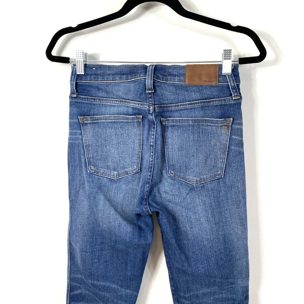 Madewell Women's 9-Inch High-Rise Skinny Ripped & Repaired York Denim Jeans 27 - Picture 7 of 11
